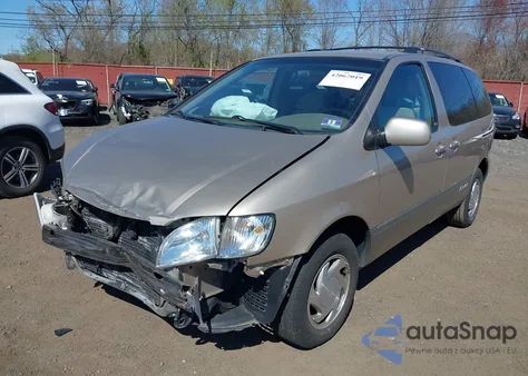 2002 Toyota Sienna Le из США, поврежденный, VIN 4T3ZF13C02U476202